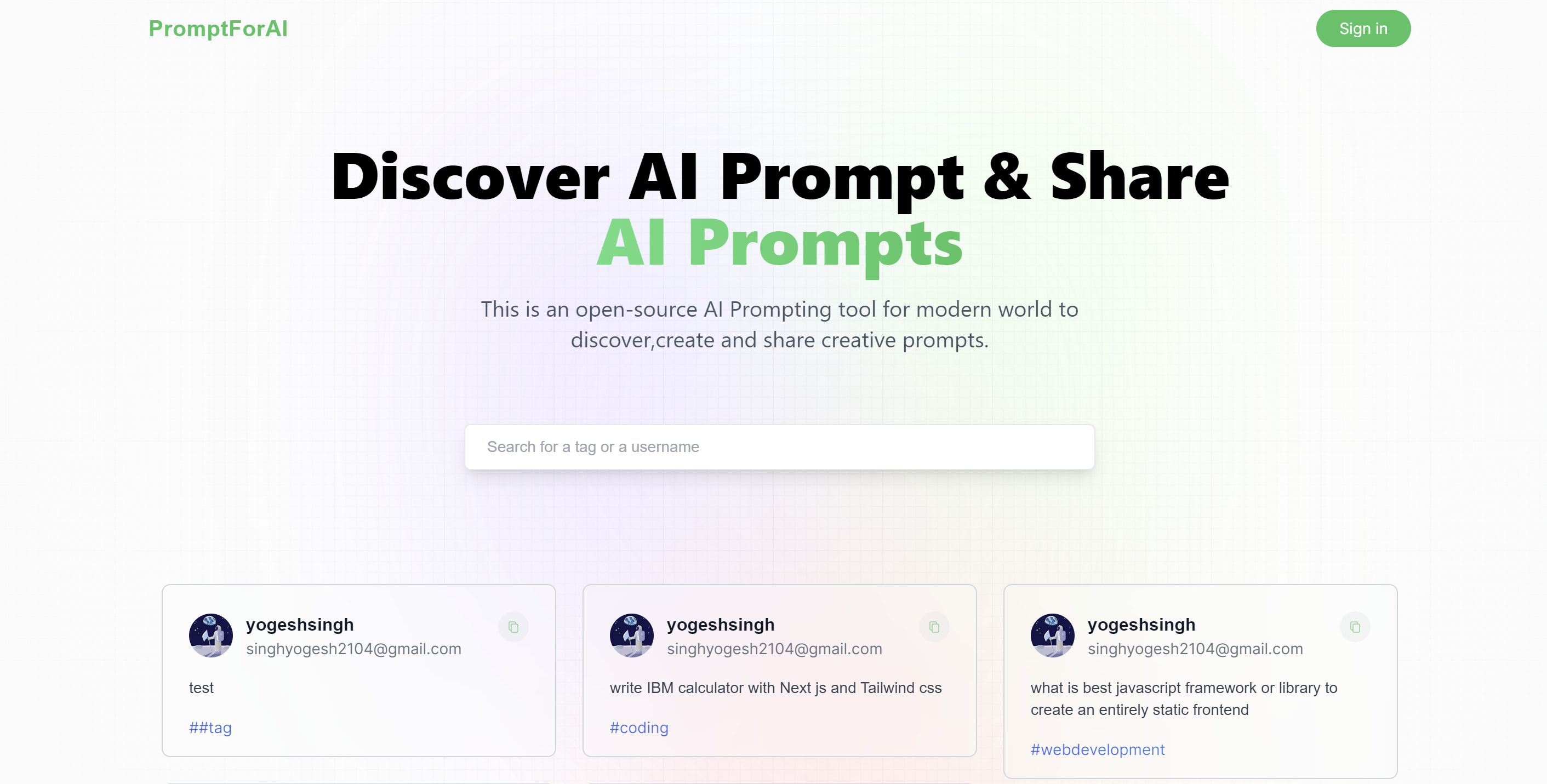 Discover & Share AI Prompts.