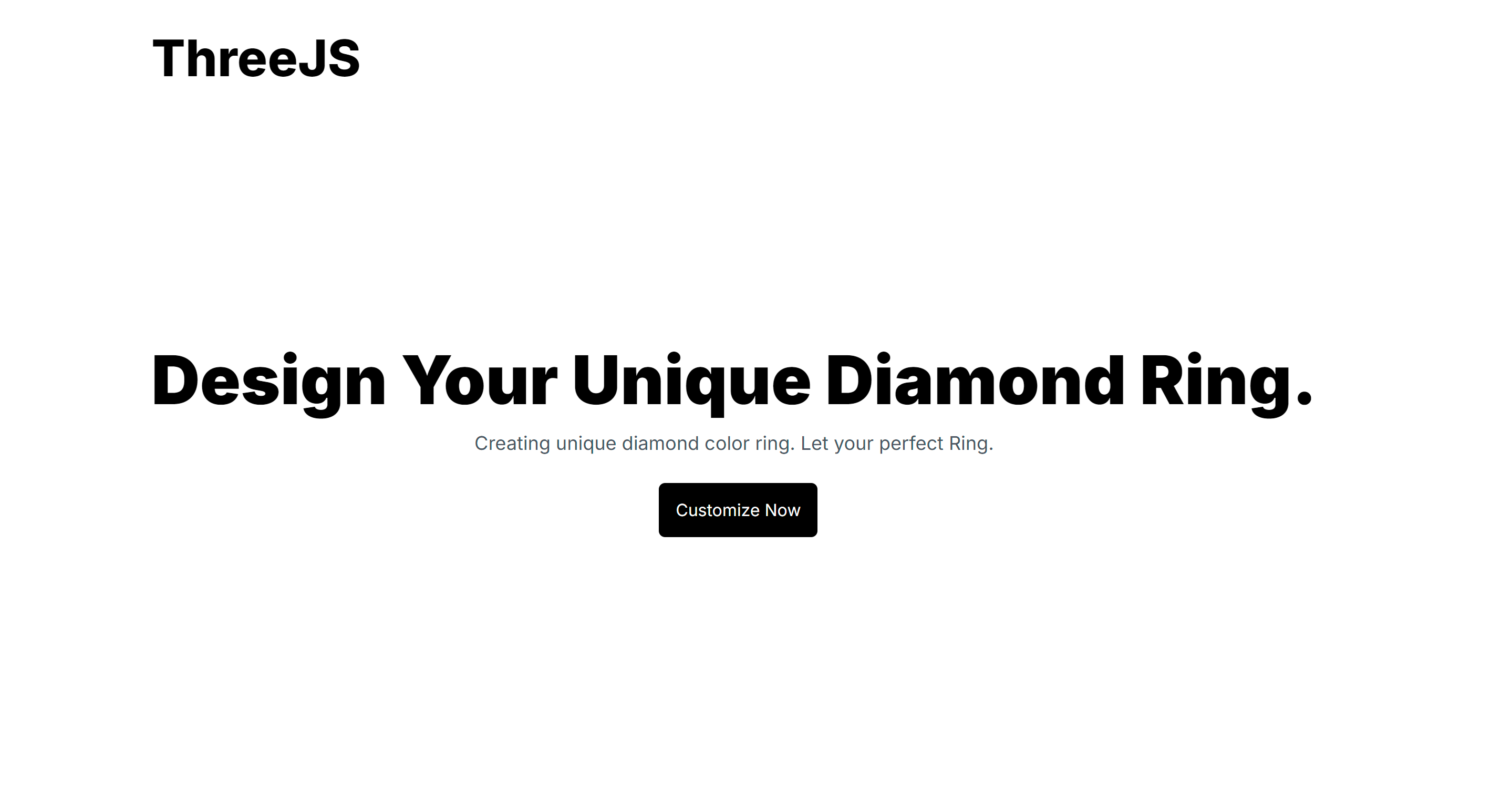 ThreeJs Diamond Customizer.